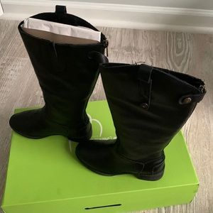 Sam Edelman Kids Leather Knee High Boot Size 12